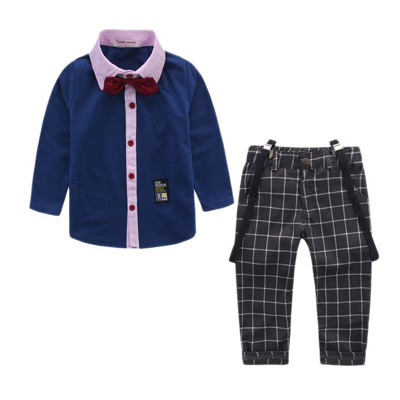Two-Piece Men's Treasure Suit Tide Suit