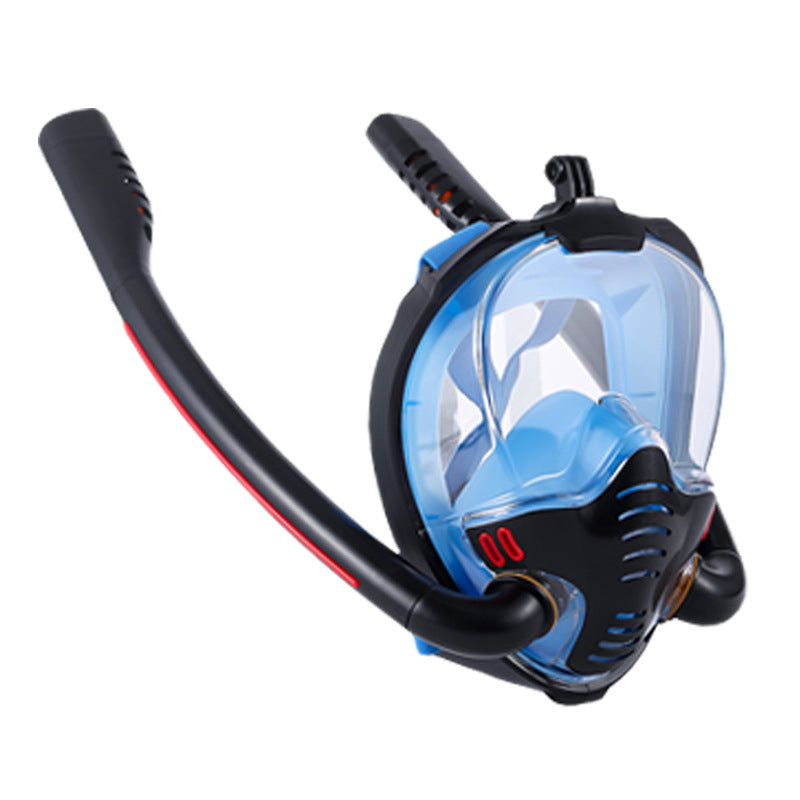 Double Tube Silicone Full Dry Diving Headgear