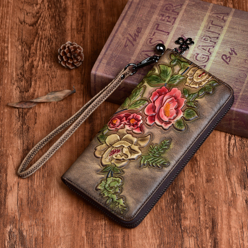 Vintage Ladies Wallets Hand-Polished and Embossed