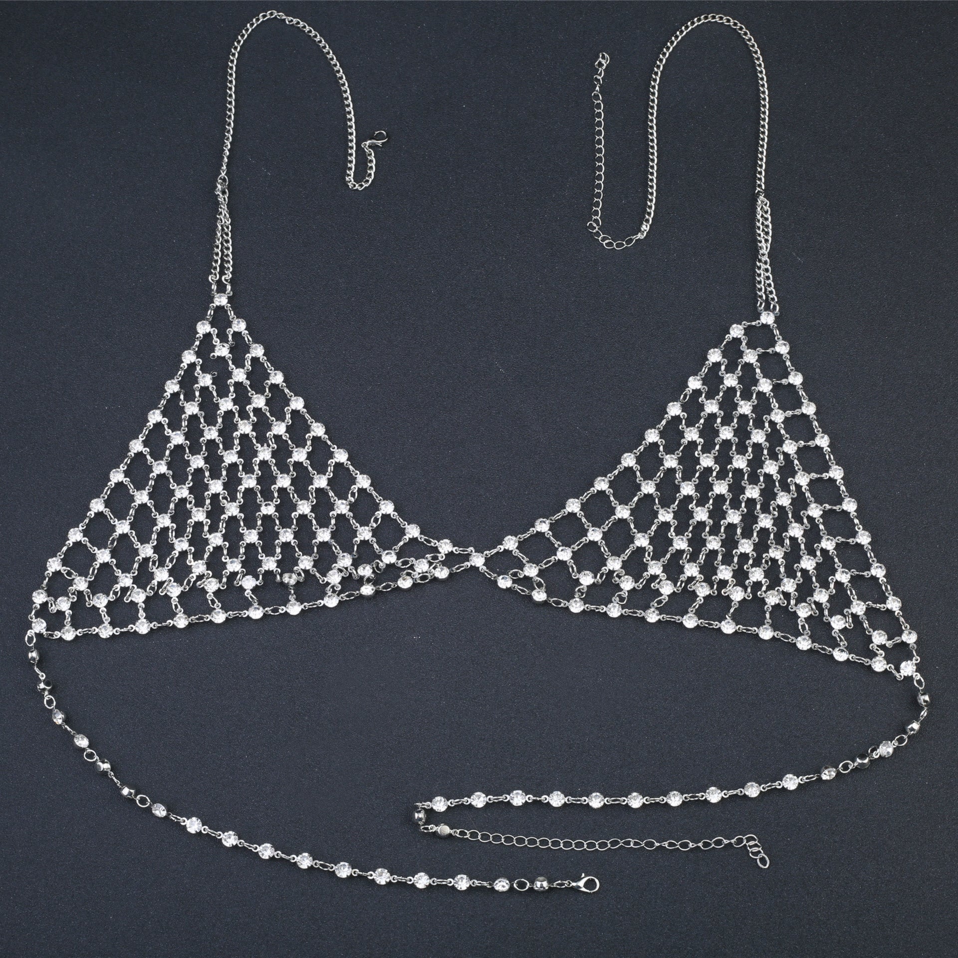 Multi-Layer Choker Chest Chain Suit