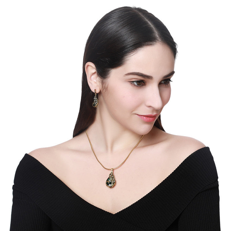 Vintage Fashion Peacock Jewelry Lady