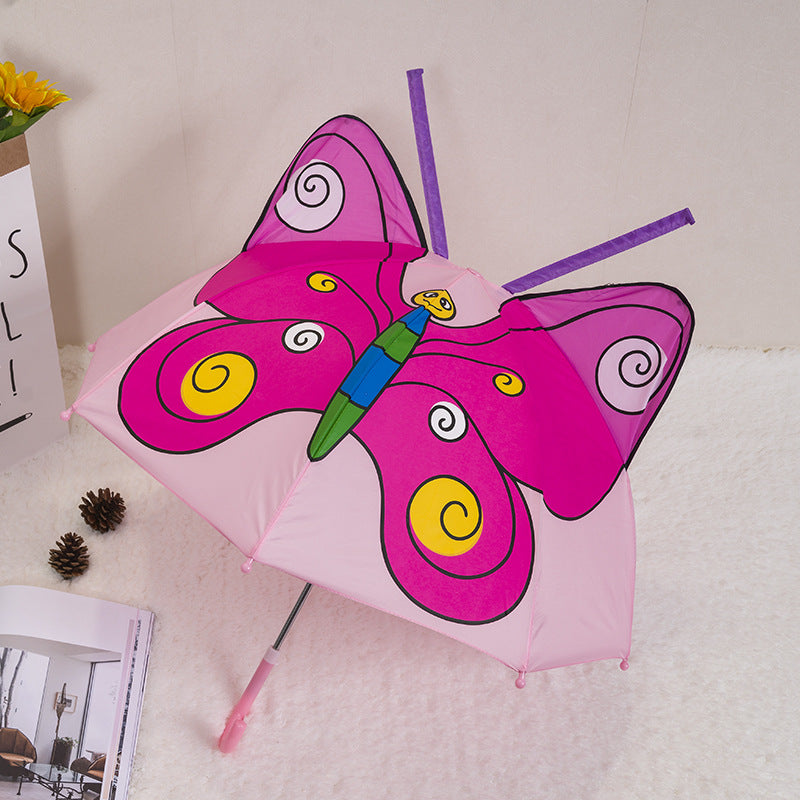 Cartoon Cartoon Silver Plastic Umbrella