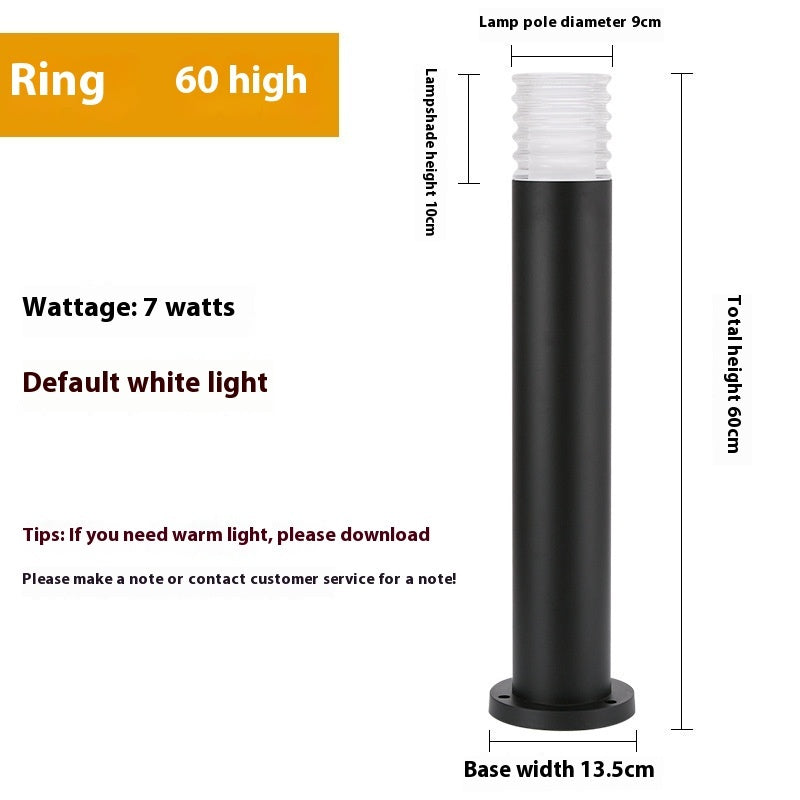 Outdoor Crystal Lawn Lamp Simple Crystal Bubble Light