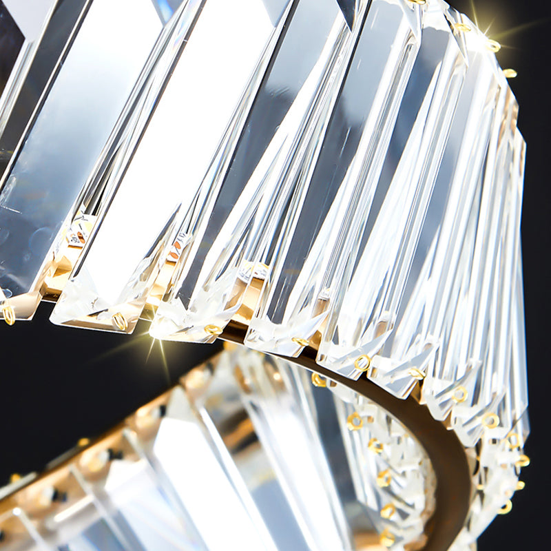 Italian Luxury Crystal Ceiling Lamp Post-Modern Simplicity
