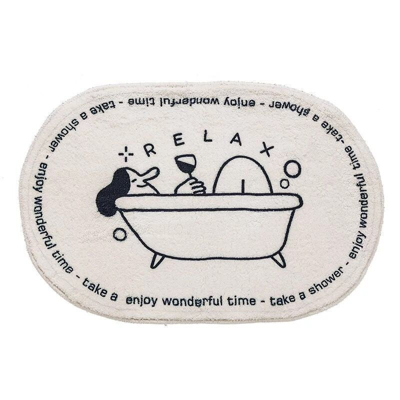 Bathroom Fashion Absorbent Non-Slip Floor Mat