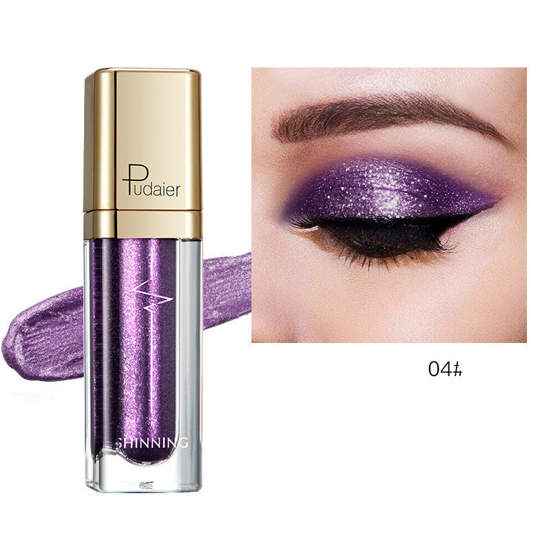 18 Color Glitter Eyeshadow Shiny Pearl Eye Shadow liquid Eye Makeup Pigments Purple Gold Shimmer Cosmetics Gel