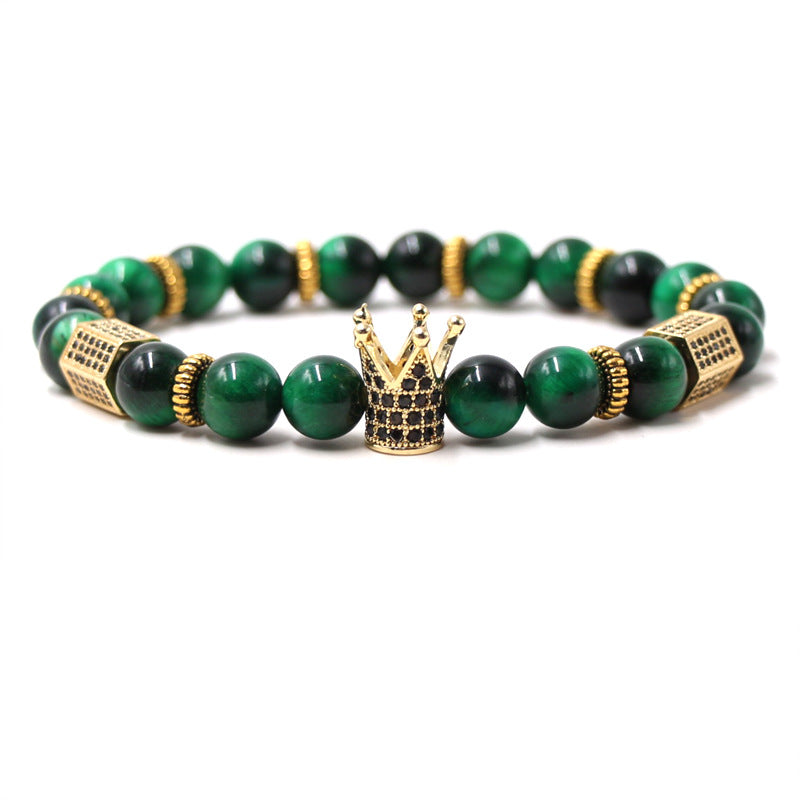 Micro-Set Zircon Crown Bracelet