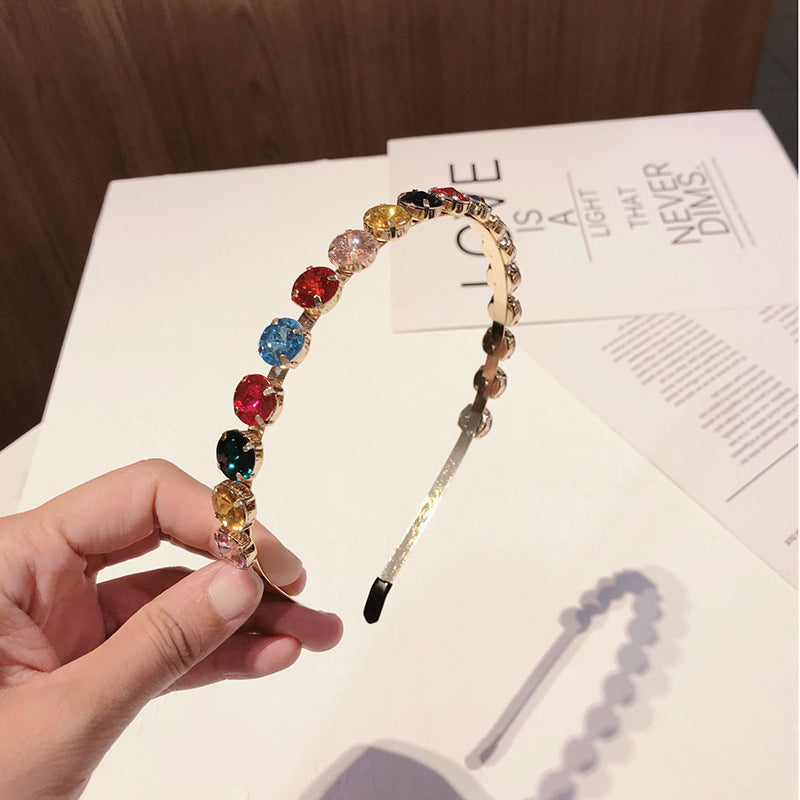 Hair Accessories Headband Temperament Rhinestone Fine Sweet Crystal