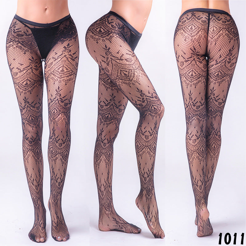 Vintage Rose Acquard Pantyhose