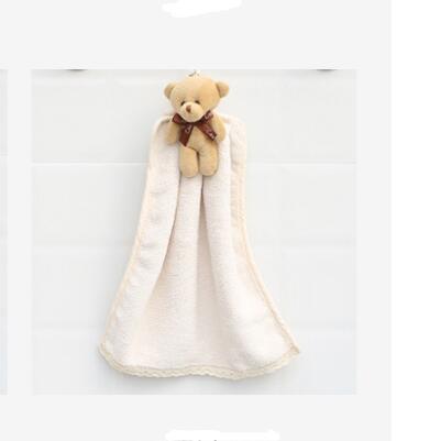 Coral Velvet Dish Towel Bathroom Hanging Absorbent Towel
