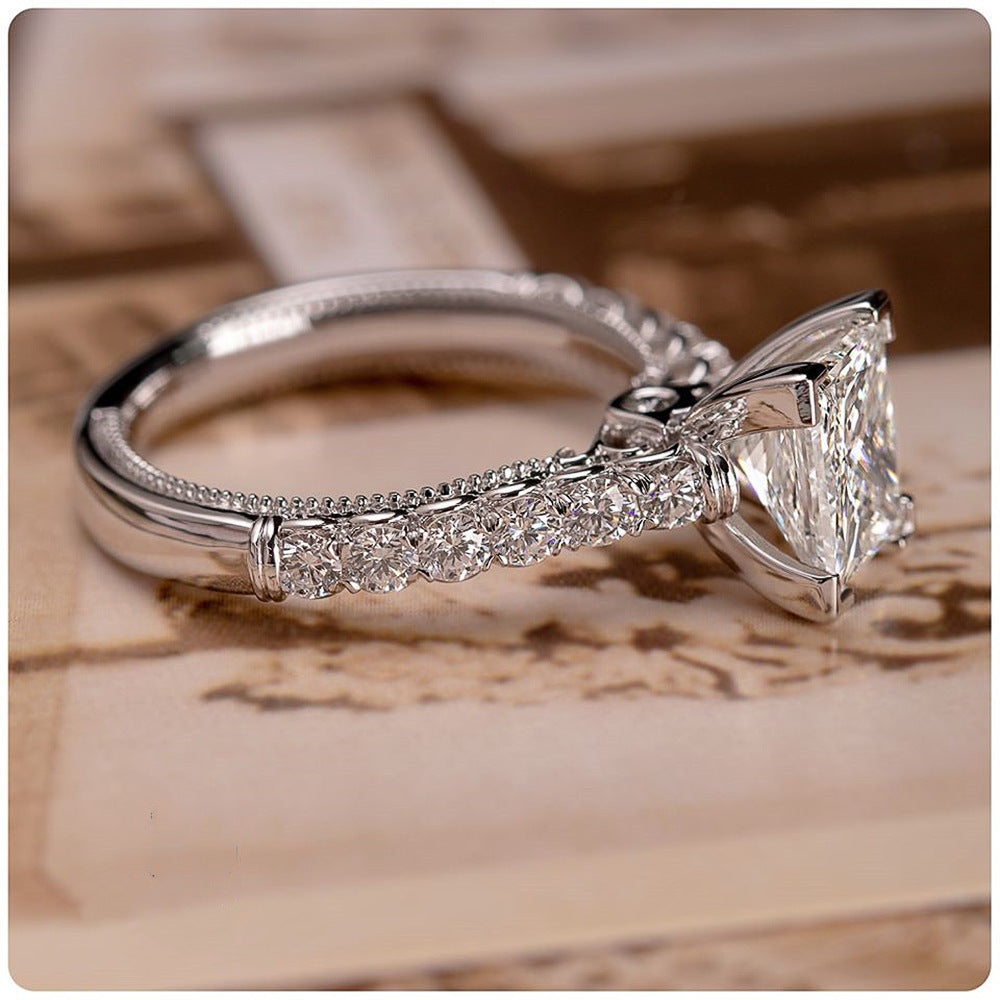 Diamond Zircon Women's Wedding Ring