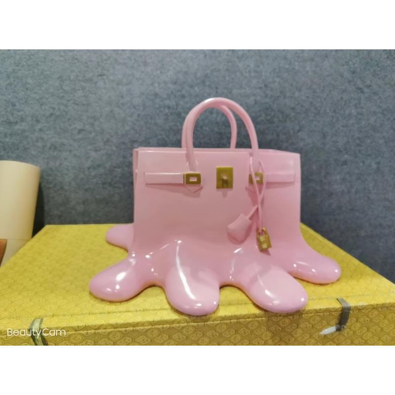 High-End Bag Resin Vase Flower Arrangement Sculpture