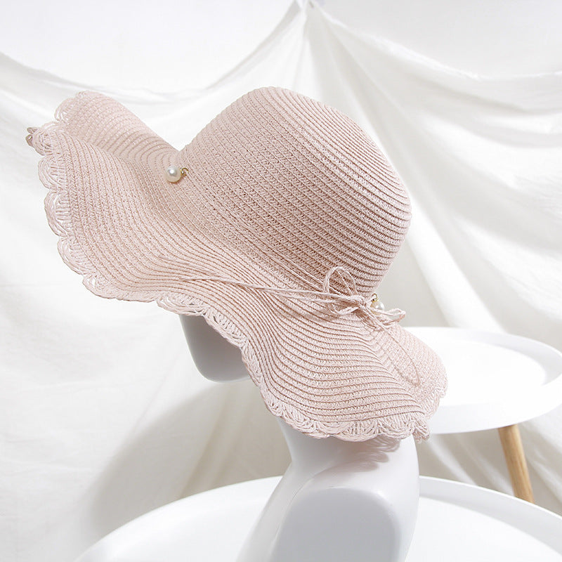 Bow Knot Big Brim Korean Version Travel Beach Sunscreen Hat