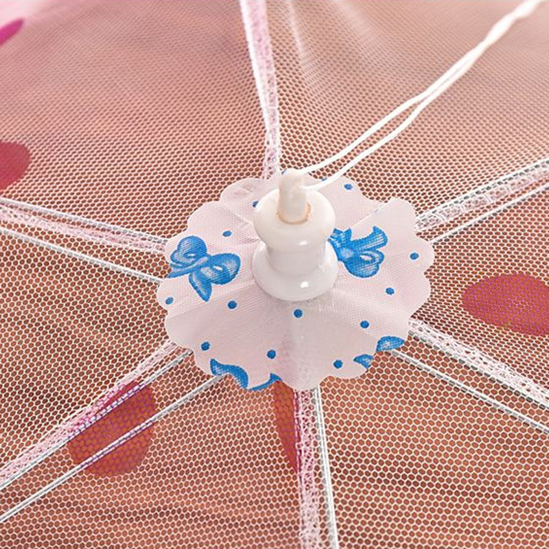 Dining Table Lace Mesh Foldable Meal Cover