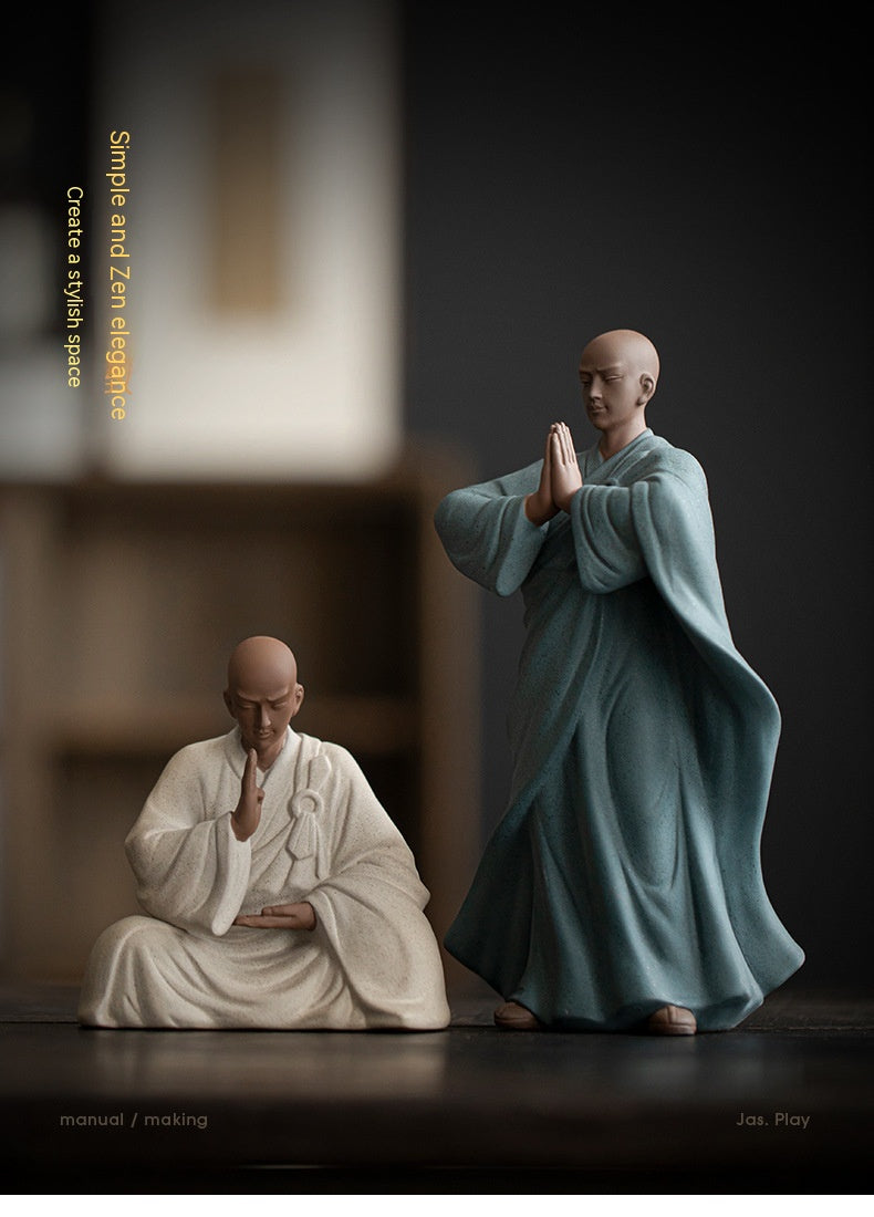Purple Sand Zen Little Monk Tea Decoration