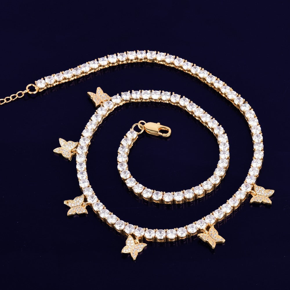 Geometric Rhinestone Necklace