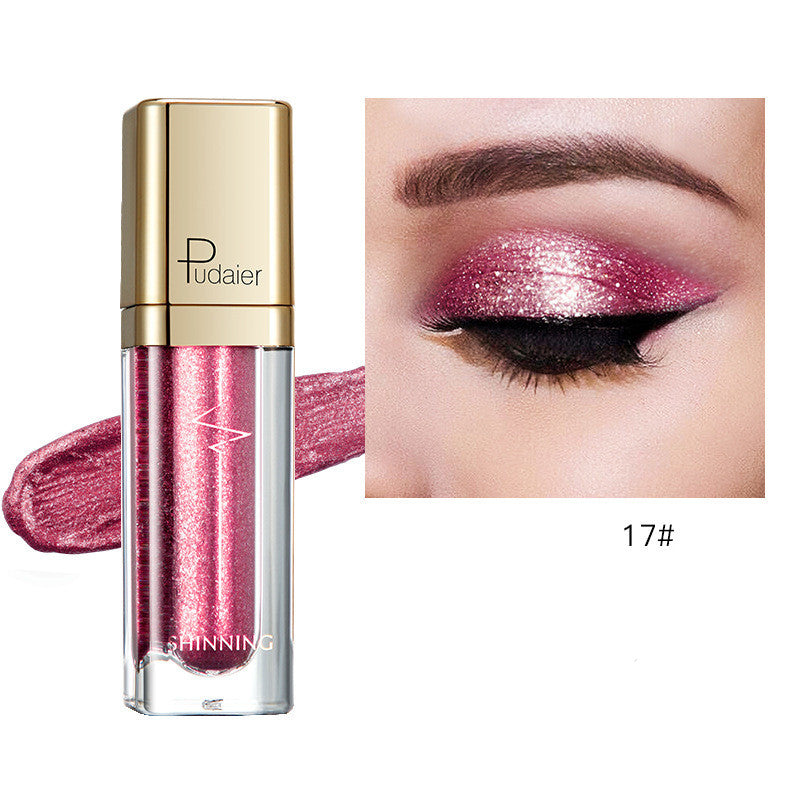 18 Color Glitter Eyeshadow Shiny Pearl Eye Shadow liquid Eye Makeup Pigments Purple Gold Shimmer Cosmetics Gel