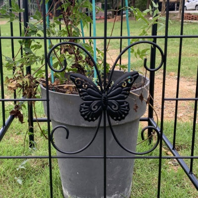 Garden Arch Arbor Trellis For Climbing Plants, Durable Metal Garden Arch Outdoor Wedding Arch, For Wedding Ceremony Party Plant Climbing Rose Vines Lawn Courtyard Patio Black, 7.15ft