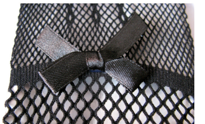 1 Pair Knitted Stretch Mesh Gloves