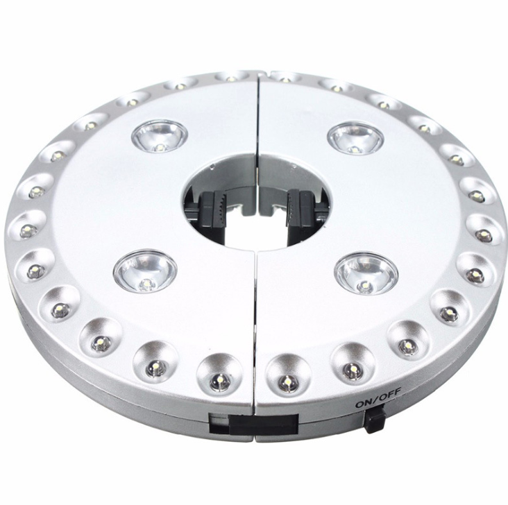 Sun Umbrella LED Light Umbrella Lamp Umbrella Top Lamp Tent Umbrella Lamp Garden Beach Stall