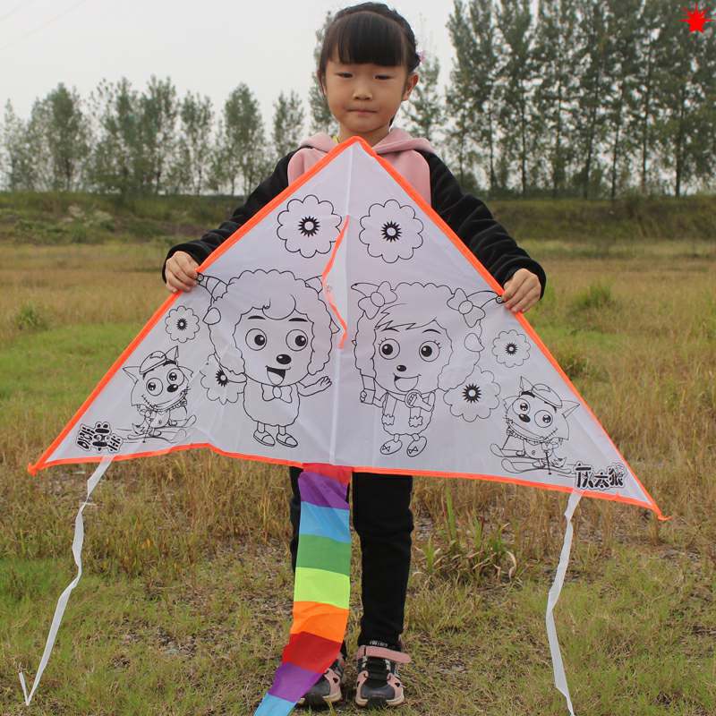 Children Kite Diy Graffiti