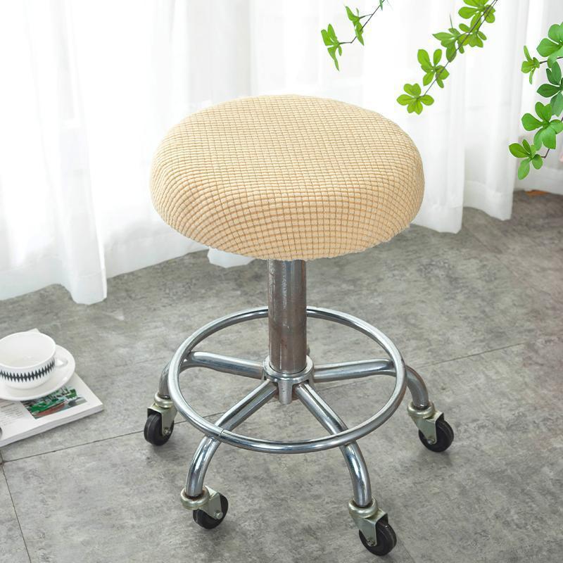 Round Stool Cover Swivel Chair Cover Round Bar Beauty Salon Chair Cover