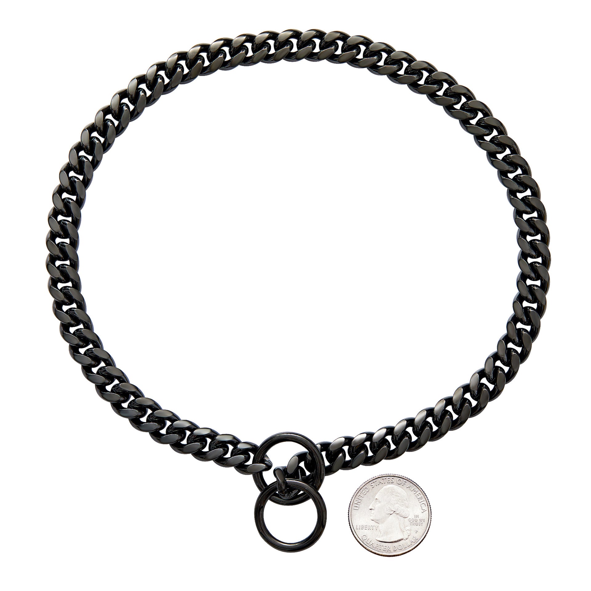 Small And Medium Sized Pet Dog Leash Stainless Steel Encrypted Collar