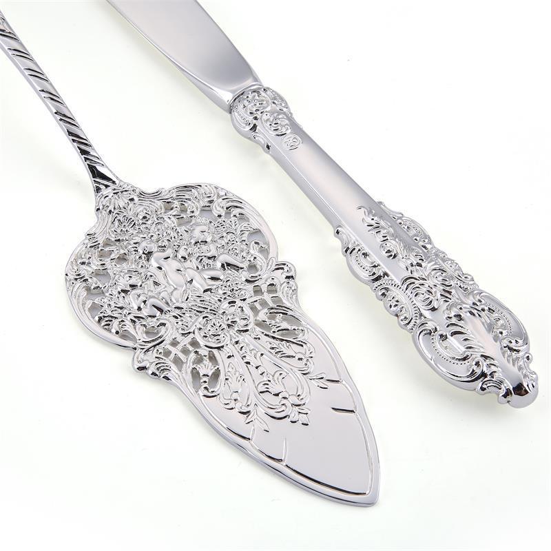 Party Decorations Birthday Court Silver Plated Cake Shovel Set