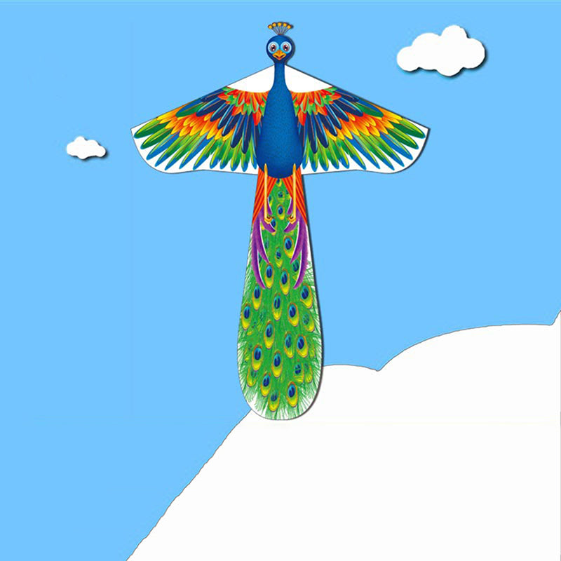 New Polyester Children's Peacock Pterodactyl Kite