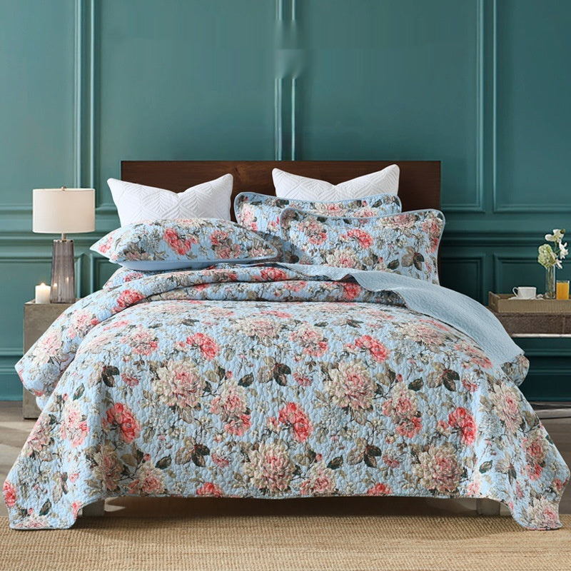 Bedding Pure Cotton Quilt Air-Conditioning Summer Cooling Duvet Three-Piece Set