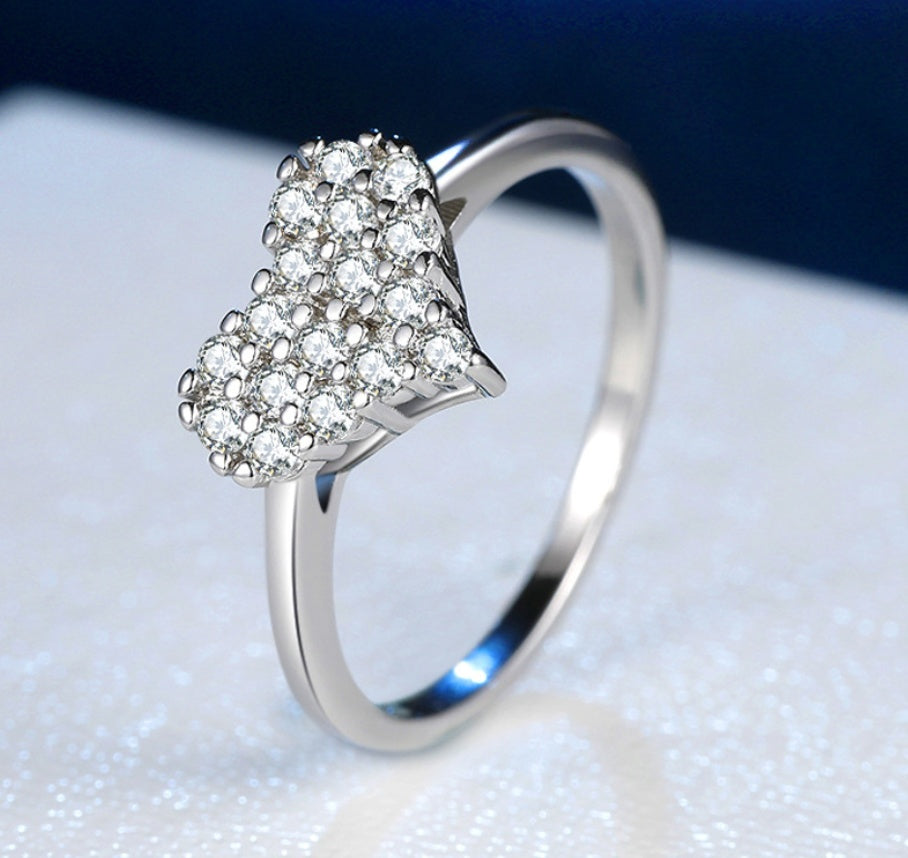 Heart Shaped Diamond Ring