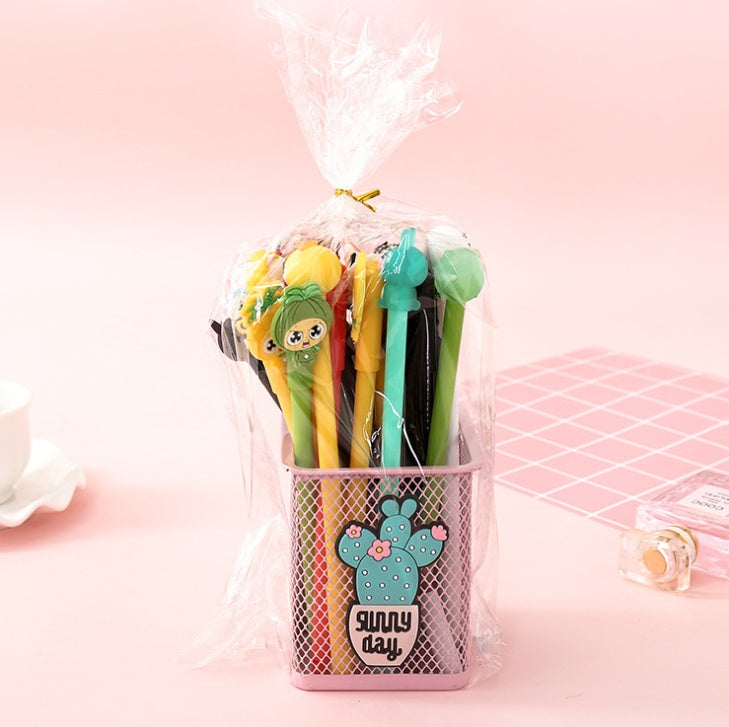 Korean Girl Heart Stationery Gift Bag Set Creative Boys And Girls Cartoon Gel Pen Prize