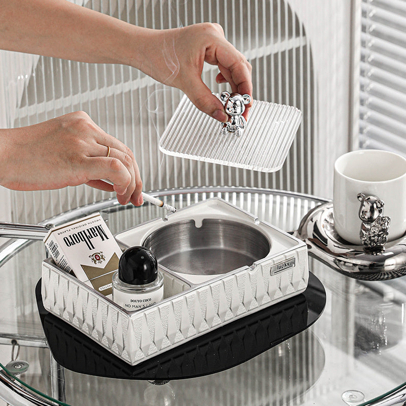 Anti-fly Ash Of Office Light And Luxurious Personality Ashtray