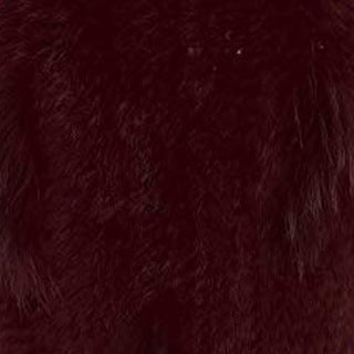 Rabbit Fur Woven Fur Triangle Shawl