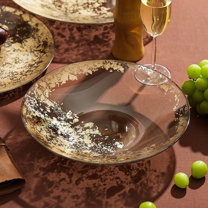 High-End And Fashionable Fruit Plate Large Crystal Glass Plate