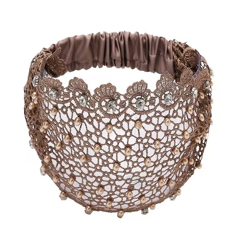 Hollow Hair Band Beaded Douyin Online Influencer Wide Edge
