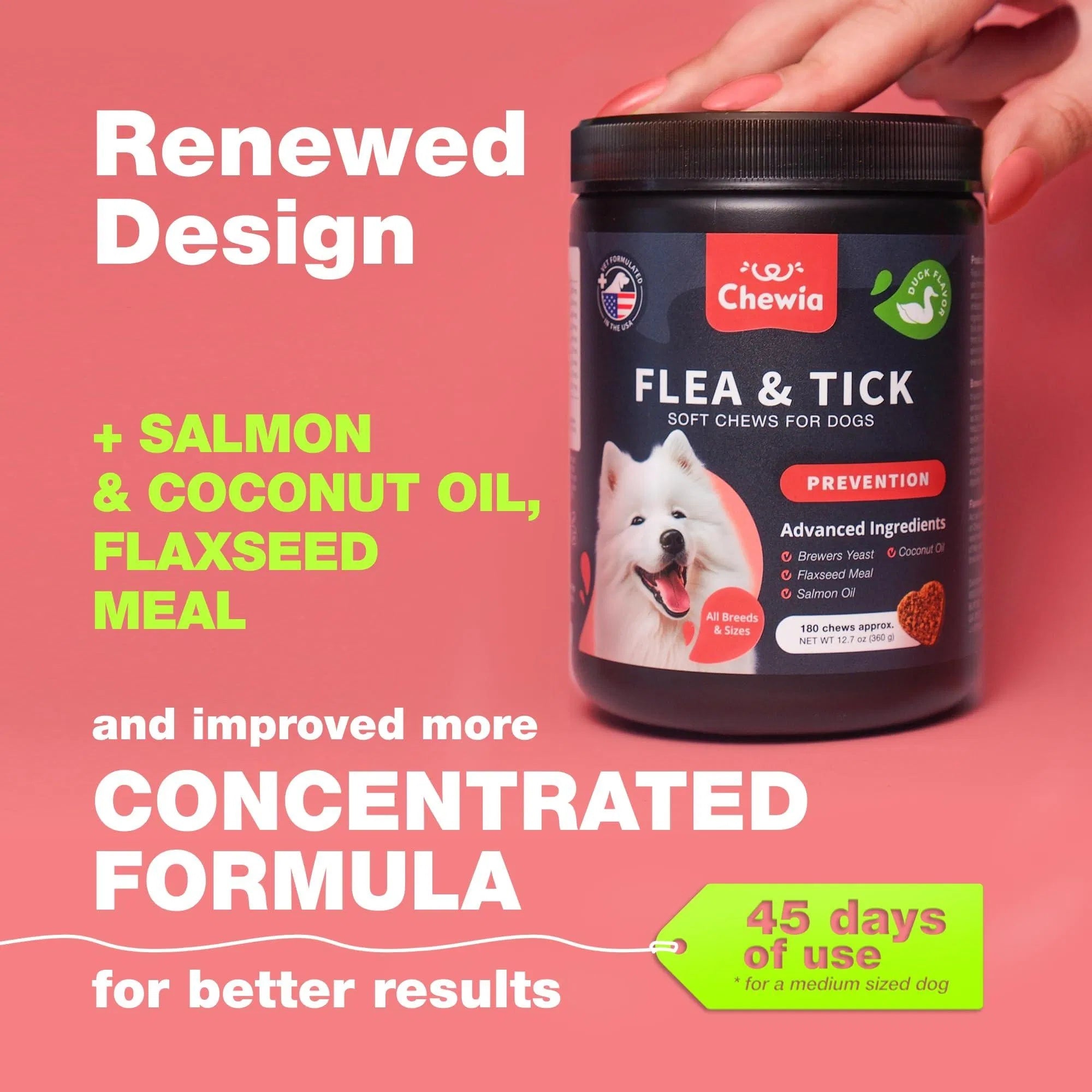 Dog Flea And Tick Treatment Chews FleaTick Prevention For Dogs Chewables Natural Dog Flea & Tick Control Soft Treats Immune Support Supplement CANNOT Be Listed For Sale On Amazon