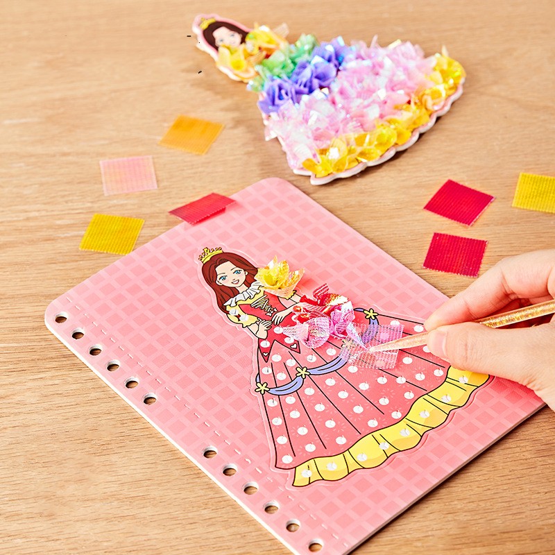 Poke Children's Painting Book Princess Dressing Material Package