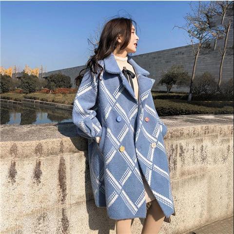 Mid-Length Faux Mink Coat Women