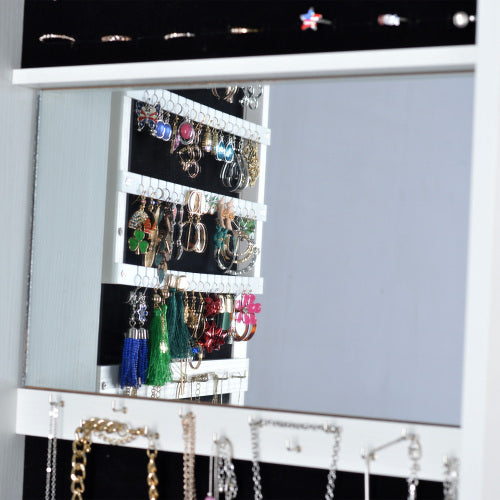 Full Body Mirror 360 Rotating Jewelry Cabinet