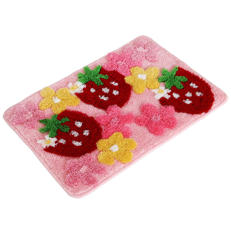 Cute Cartoon Strawberry Non-Slip Mat