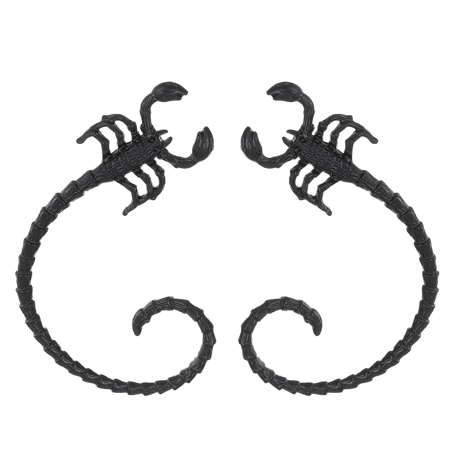 Punk Scorpion Earrings Gothic Hip-hop Style Creative Personality Alloy Ear Clip And Ear Hook Jewelry