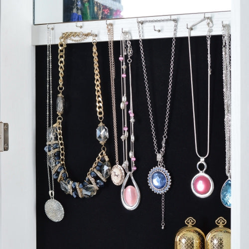 Full Body Mirror 360 Rotating Jewelry Cabinet