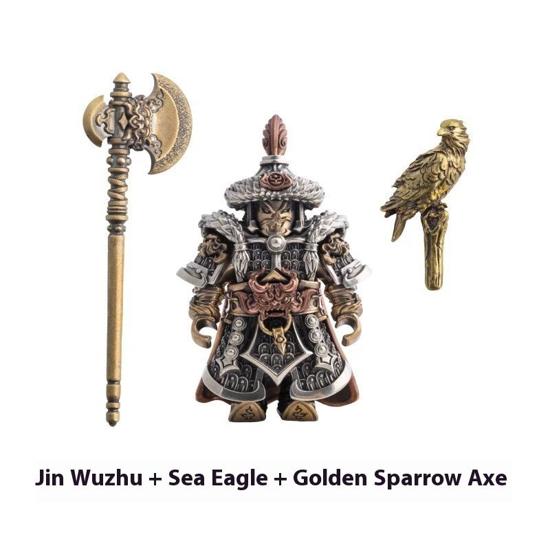 Golden Vulture Soldier Handle Cultural And Creative Song Dynasty Doll Toy Ornaments