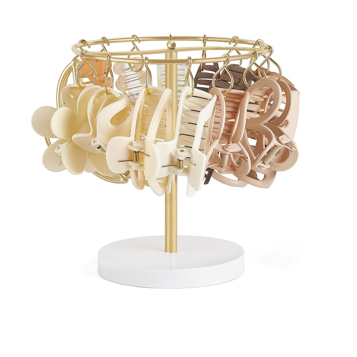 Metal Hair Clip Rack Storage Display Girls Barrettes Claw Room Storage Table Decoration