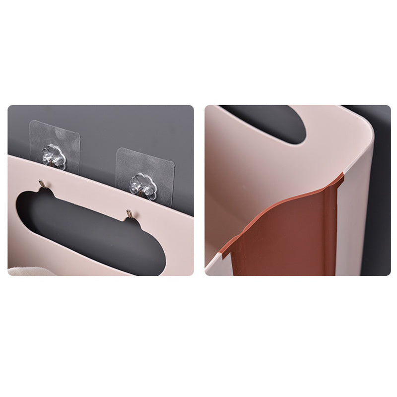 Wall-Mounted Folding Clothes Storage Basket