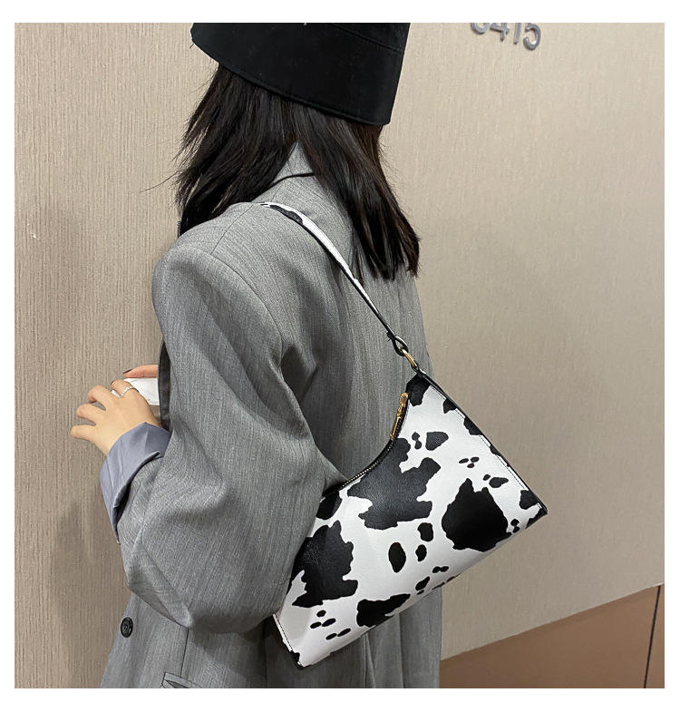 Leopard Cow Print Underarm Bag