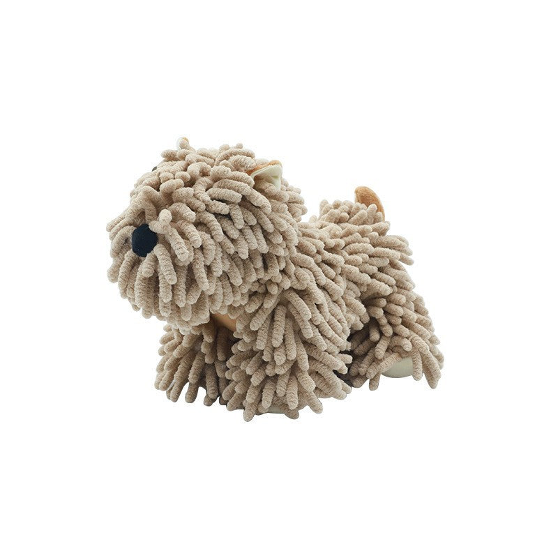 Cartoon Puppy Chenille Hand-Wiping Doll Multifunctional Cartoon