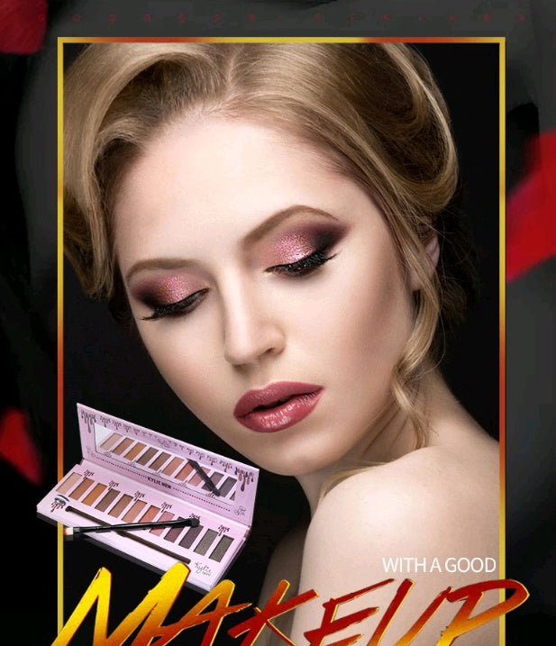 Kelly 12 Color Eyeshadow Kelly Eyeshadow Kelly Matte Eyeshadow