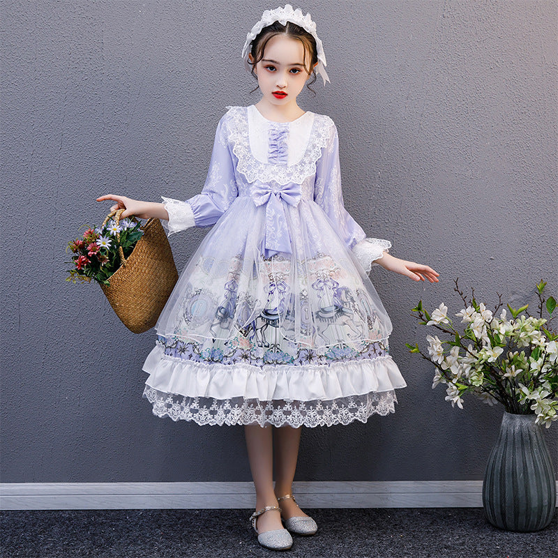 Lolita Girls Long Sleeve Dress
